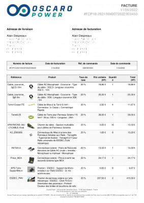 Facture Oscaro 1