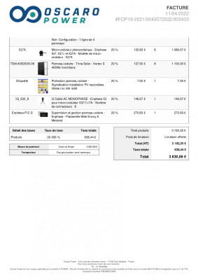 Facture Oscaro 2