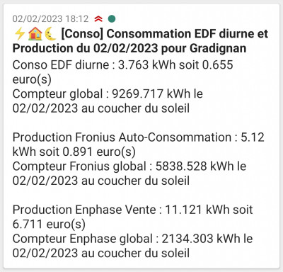 Notification sur l'application ntfy (smartphone Xiaomi sous android)