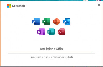 Dernière étape de mise à jour