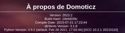 Domoticz 2023.2