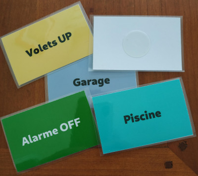 Mes Tags sous forme de cartes plastifiées format Carte Bancaire