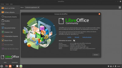 Exemple de lancement de LibreOffice