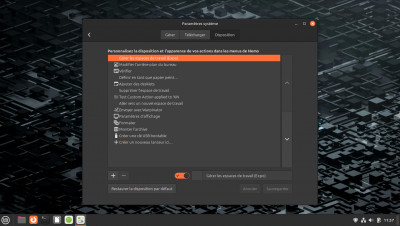 Paramétrage (exemple)