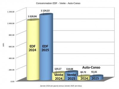 Comparaison entre janvier 2025 et janvier 2024