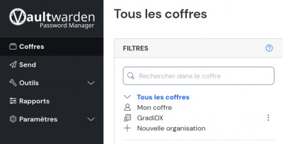 Création d'une Organisation - étape 2